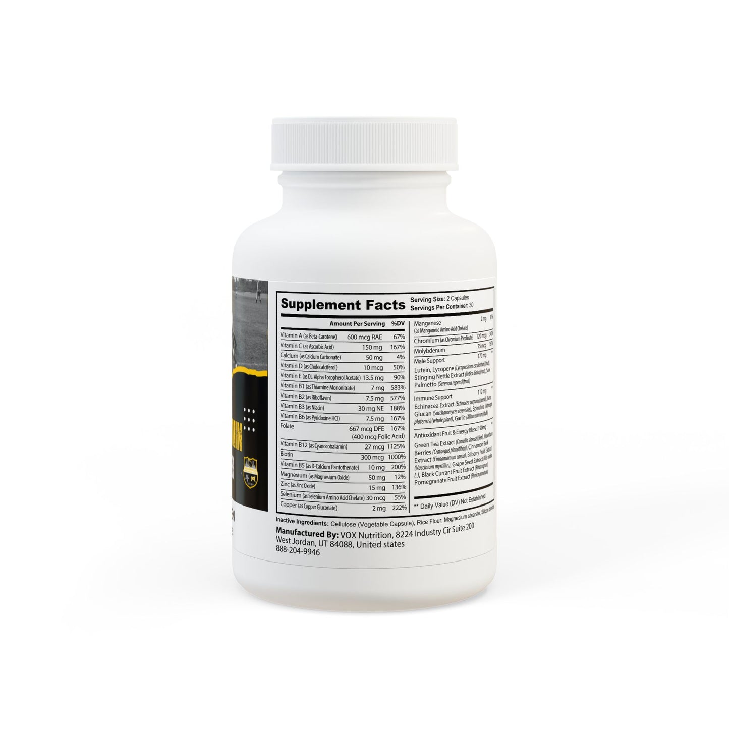 Multivitamin for Men Supplement (60 Capsules)