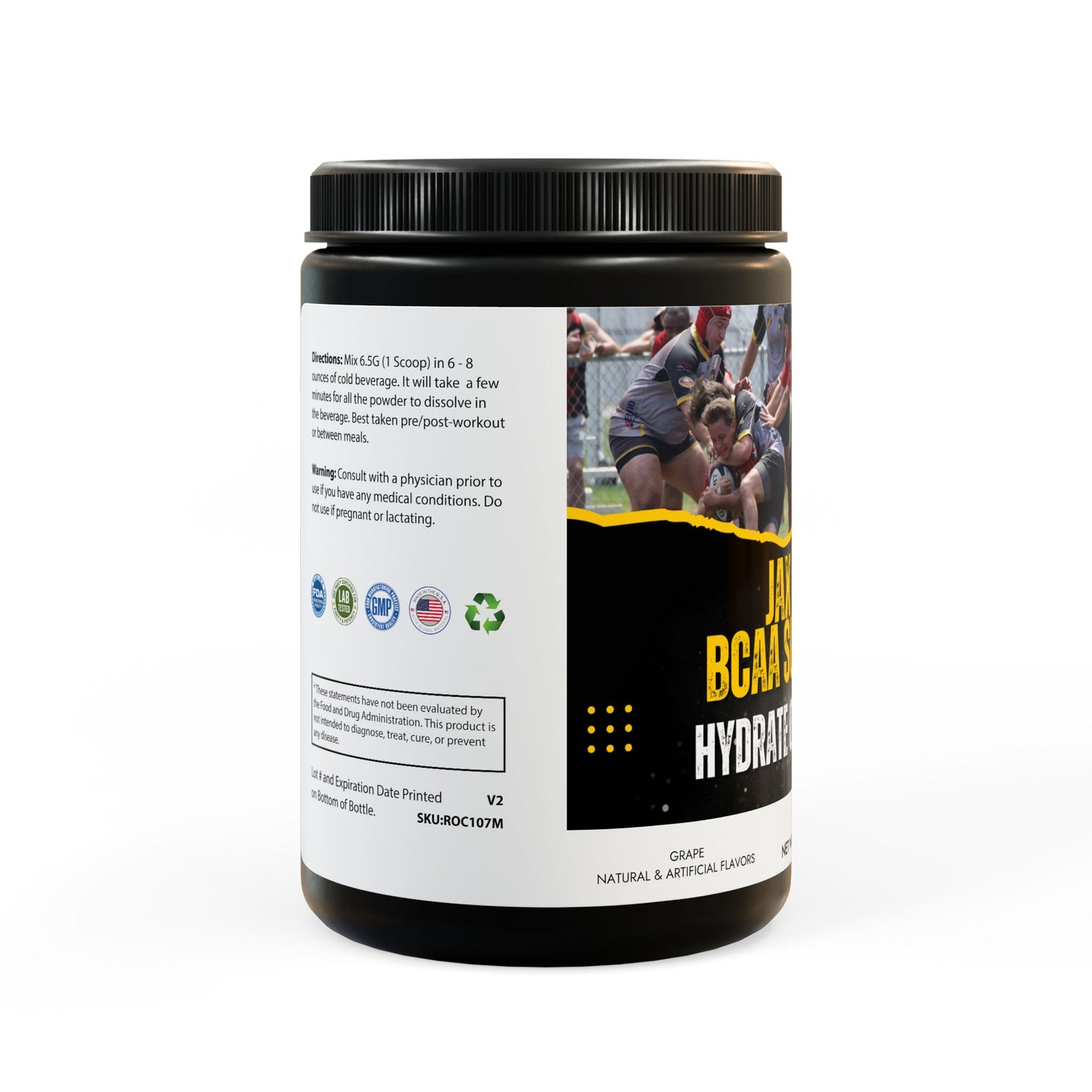 BCAA Supplement, Grape (325g, 11.46oz, 50 servings)