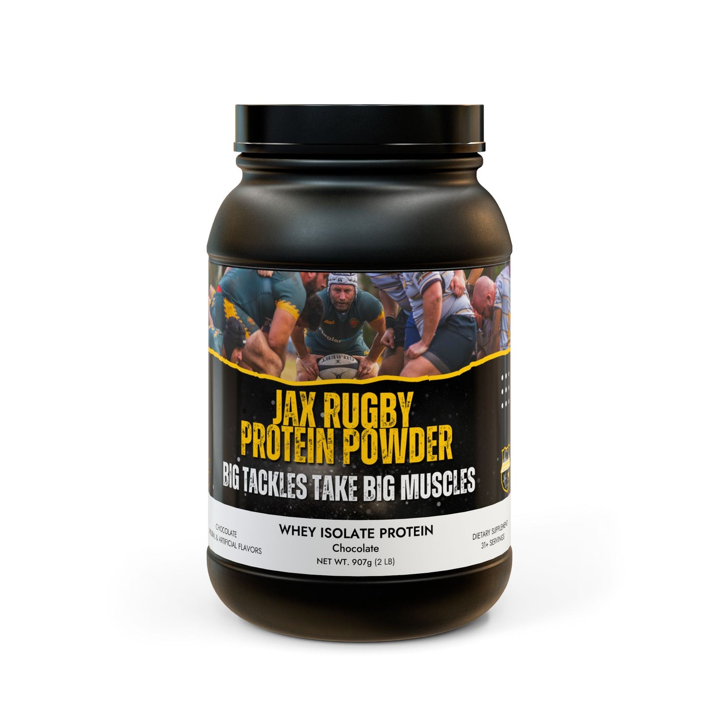 Jacksonville Rugby Whey Isolate Protein Supplement (907g, 2lb)